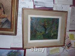Tableau peintre alsacien breitwieser robert 1974-dcd en 1975 -33x27 numero 840