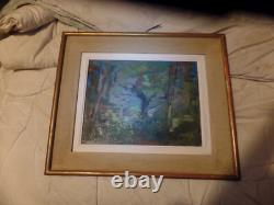 Tableau peintre alsacien breitwieser robert 1974-dcd en 1975 -33x27 numero 840