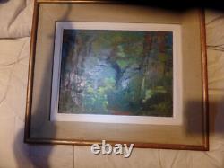 Tableau peintre alsacien breitwieser robert 1974-dcd en 1975 -33x27 numero 840