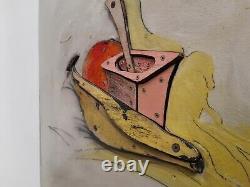 Tableau peinture Eric Liot né 1964 pièce unique (invader Speedy Jeff Jonone)