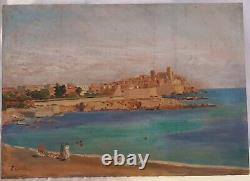 Tableau, peinture, HSP, E. COSTA, Antibes, 1931