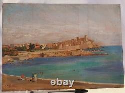 Tableau, peinture, HSP, E. COSTA, Antibes, 1931