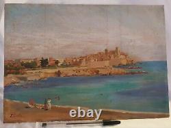 Tableau, peinture, HSP, E. COSTA, Antibes, 1931