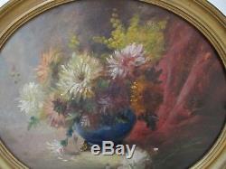 Tableau peinture Nature morte aux fleurs 1900 Huile sur bois Impressionnisme