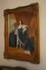 Tableau, Peinture à Main Sur Toile, Signé, 110x80cm, Cadre En Bois, D Un Chateau