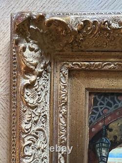 Tableau peinture orientaliste Huile sur panneau de bois XXe siècle