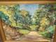 Tableau Signé J Cavaille. Paysage Sous Bois. Peinture Huile Sur Toile