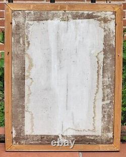 Tableau signé. La Gitane à la Guitare. Peinture huile sur panneau de bois
