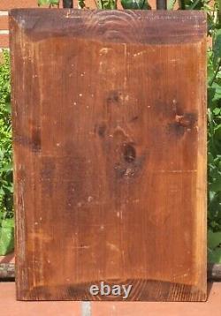 Tableau signé. Paysage Animé. Peinture huile sur panneau de bois Style XlXème