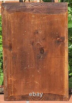 Tableau signé. Paysage Animé. Peinture huile sur panneau de bois Style XlXème