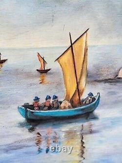 Tableau signée. 1972. Citadelle De Blaye. Peinture huile sur panneau de bois