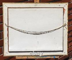 Tableau signée CHRISTOPHE RIELLAND Passage A Niveau Peinture huile sur panneau