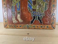 Tableau sur bois christophe jehan saints apotres 60 x 37cm