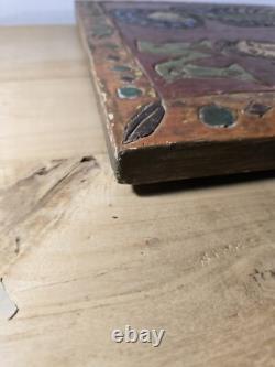 Tableau sur bois christophe jehan saints apotres 60 x 37cm