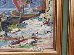 Tableaux Barques de pécheurs Paul Jouvet peintre dauphinois