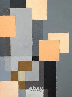 Thilo MAATSCH (1900-1983) Tableau HST Huile 1977 Abstraction Constructivisme