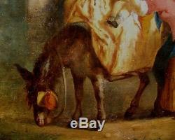Très rare tableau ancien 18e siècle Suite Etienne AUBRY Vendu à Drouot Prix ebay