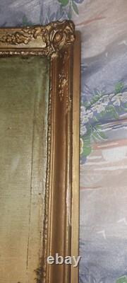 Trumeau d'époque Régence XIXème peinture Huile Sur Bois
