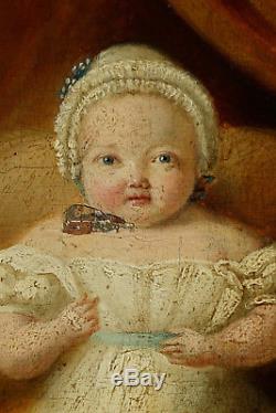 Un Beau Bébé! 1780, Superbe Petit Portrait d'Enfant d'Epoque Louis XVI