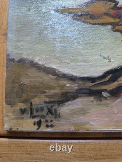 VAN DER LOO (1911-1996) huile sur toile et BoisComposition abstraite créatures