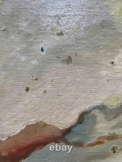 VAN DER LOO (1911-1996) huile sur toile et BoisComposition abstraite créatures