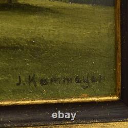 Vers 1930/50 Peinture ancienne à l'huile paysage de montagne 40x31 cm