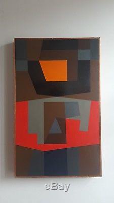 Victor NOEL (1916-2006) Abstraction géométrique belge. Cubiste Constructiviste